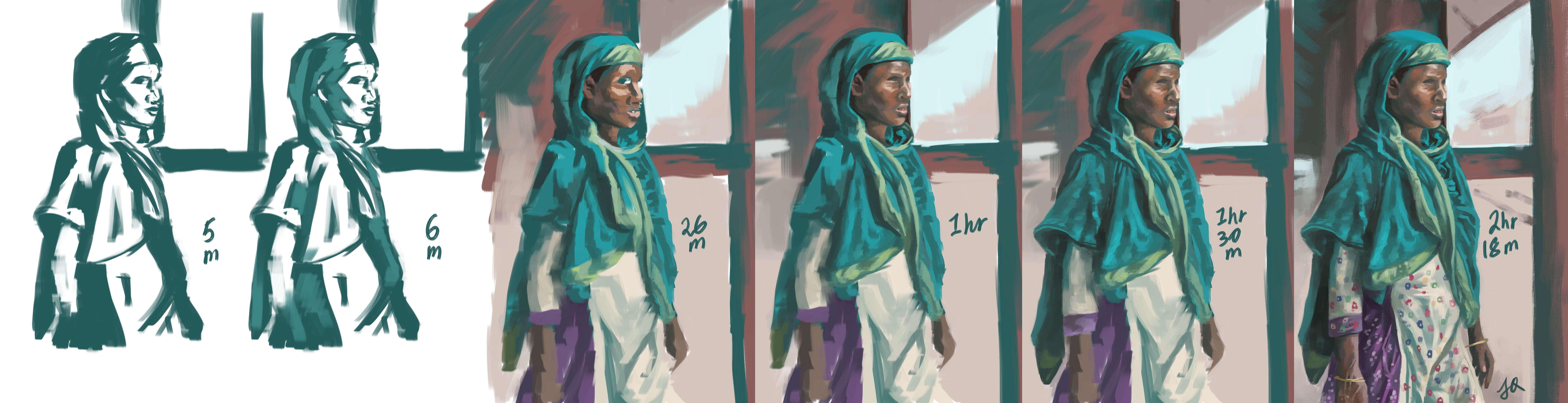 A WIP breakdown of the piece