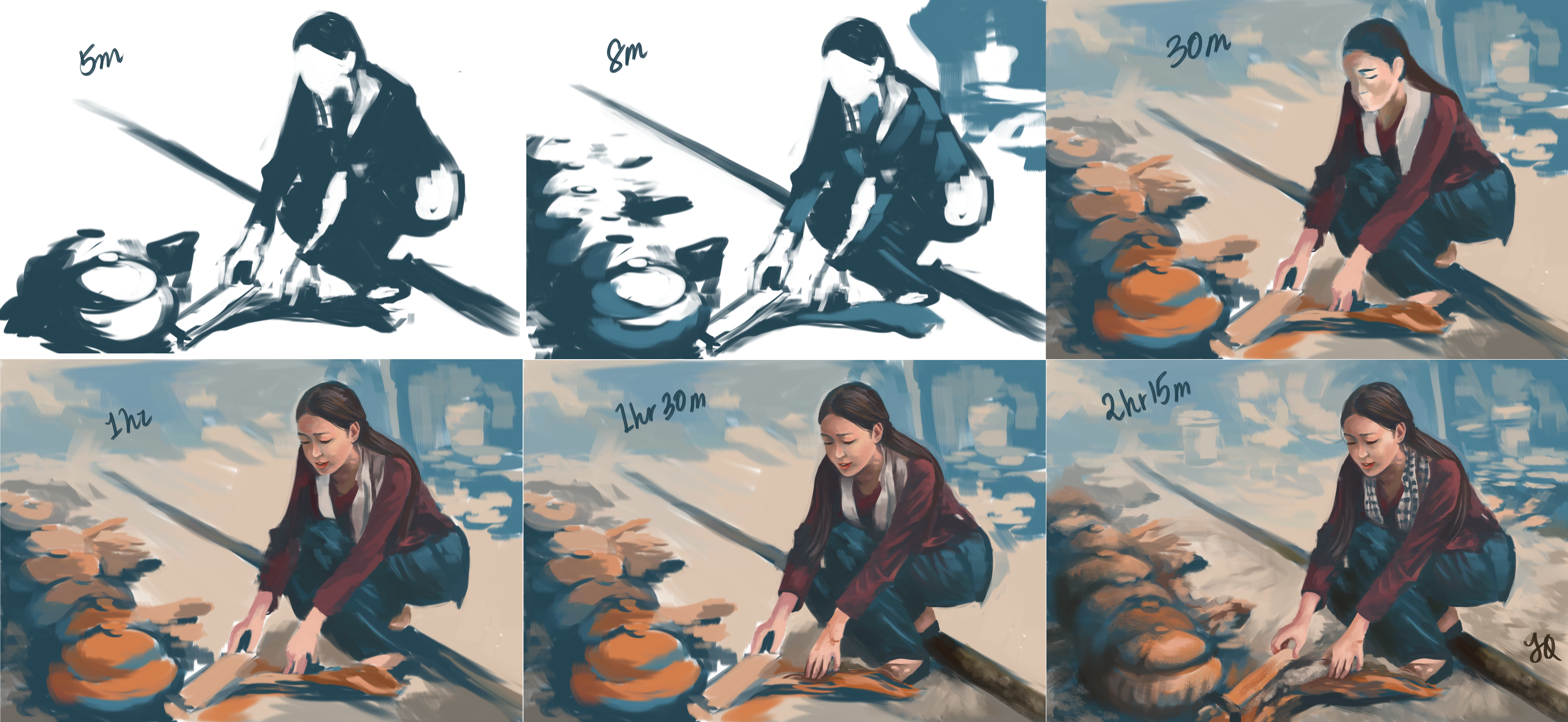 A WIP breakdown of the piece