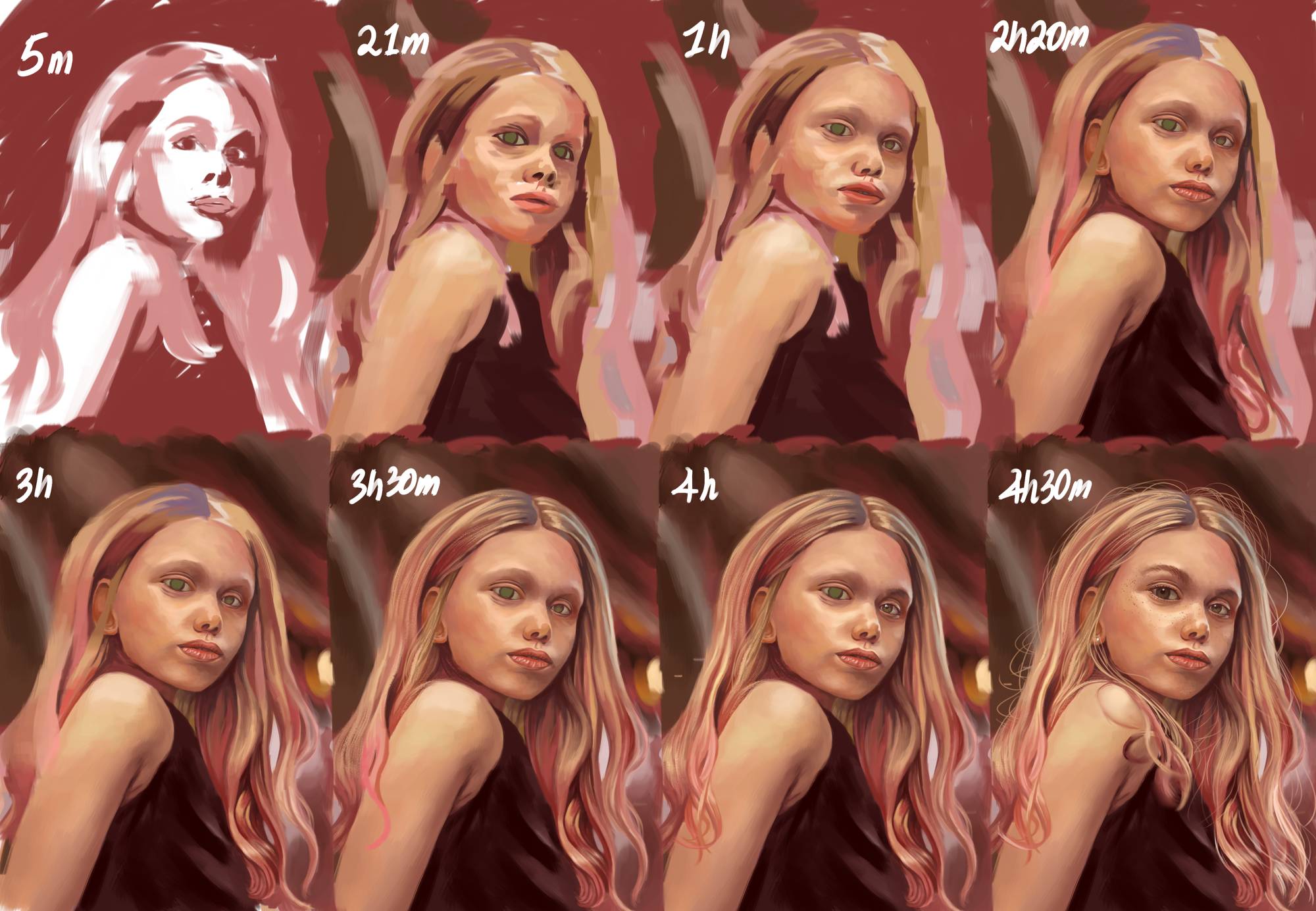 A WIP breakdown of the piece