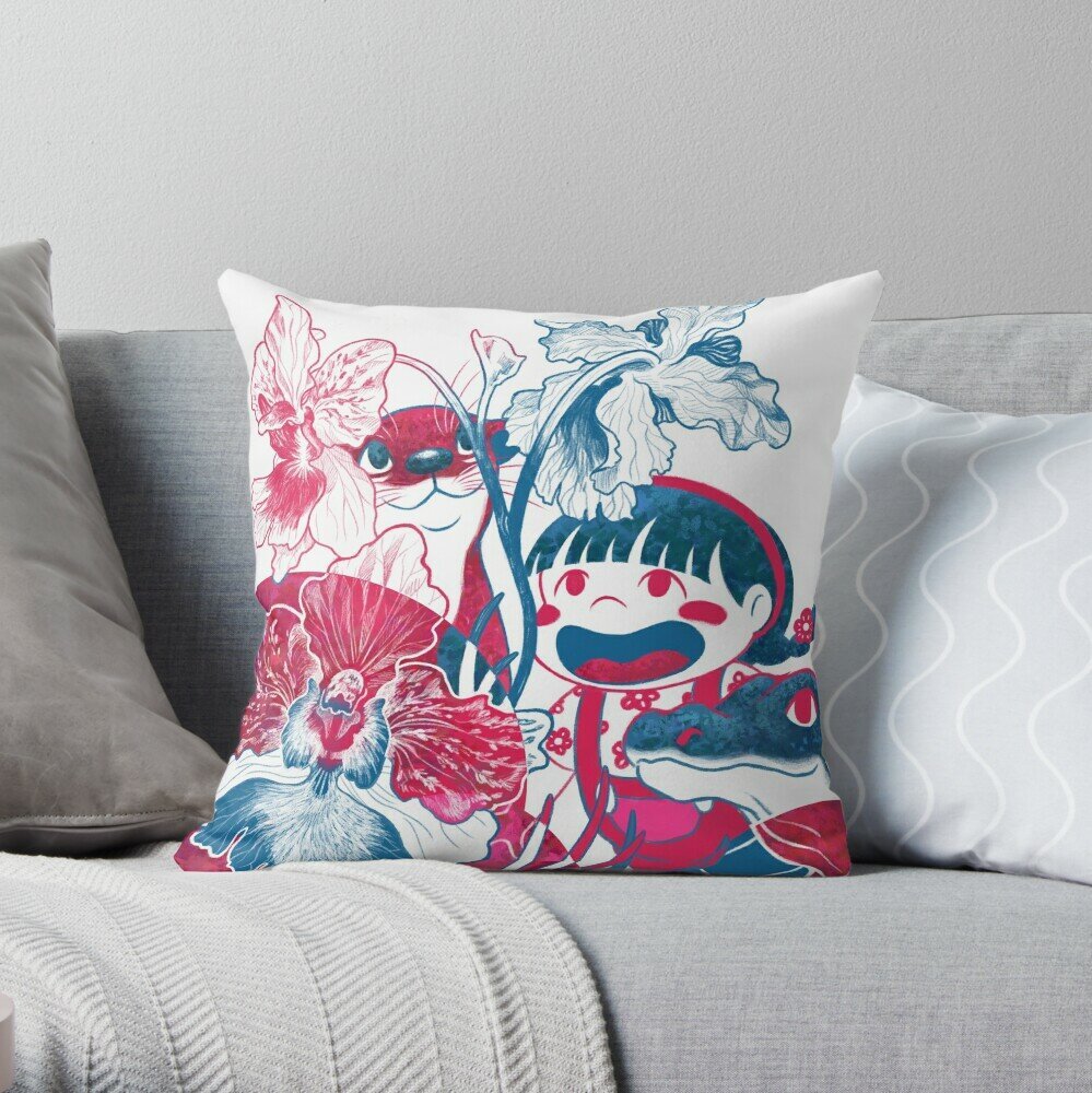 Generated image of the design on a square cushion