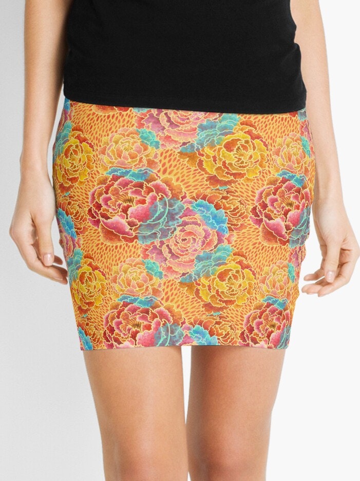 Generated image of the first variation of the design on mini-skirt