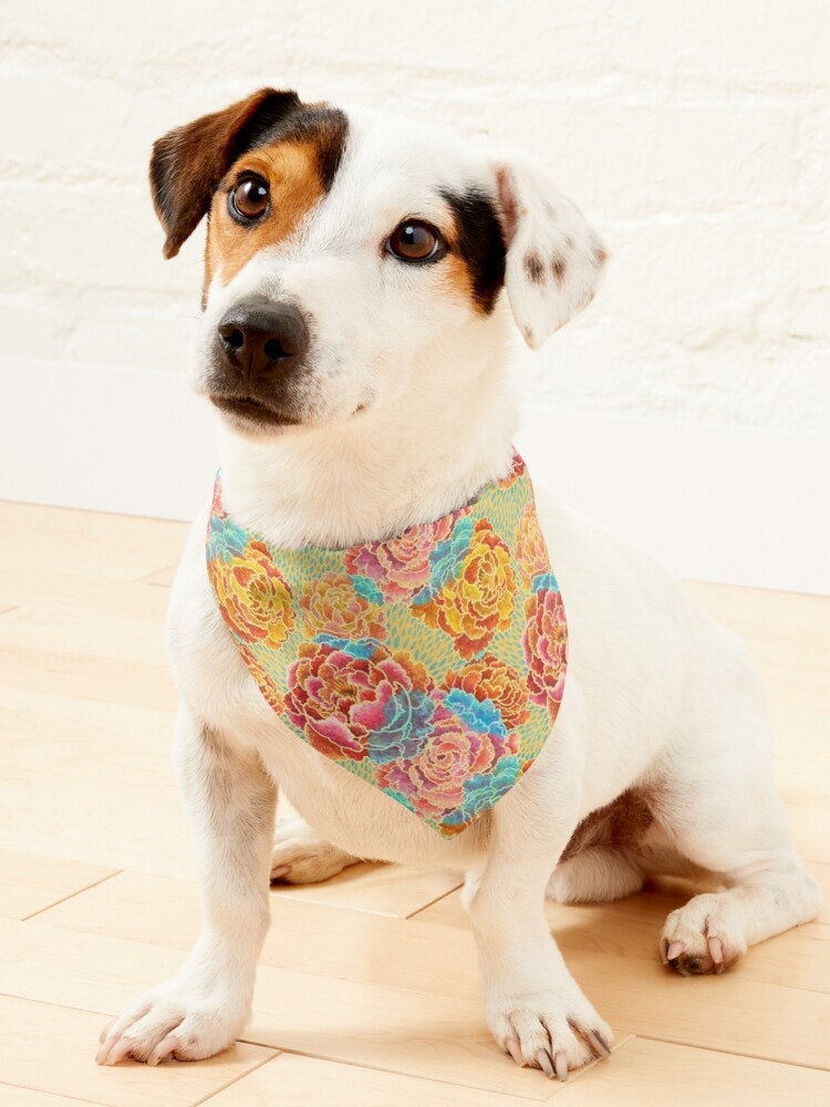Generated image of the second variation of the design on a pet bandanna
