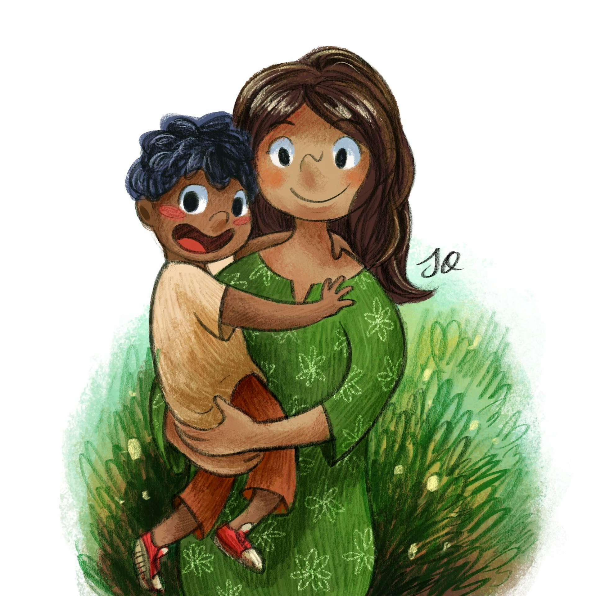 Character design of Baby and Mummy