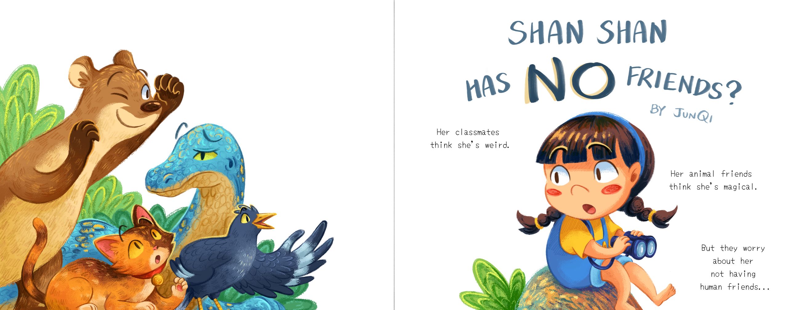 Title page for Shan Shan Has No Friends?