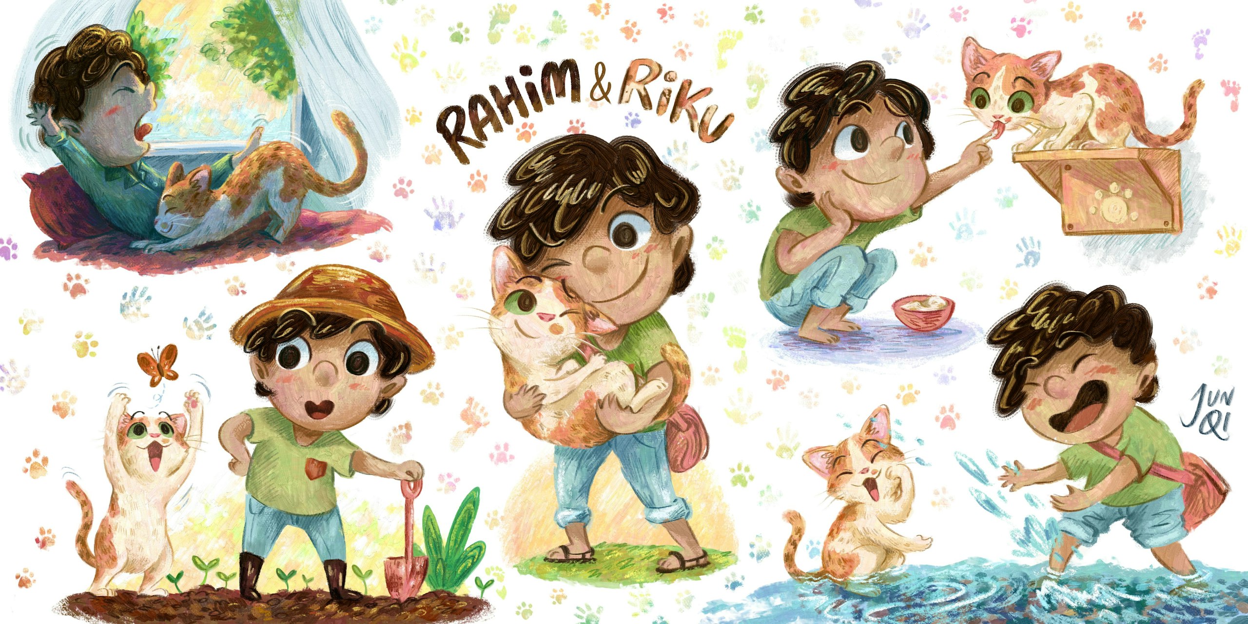 Character sheet of Rahim and Riku.