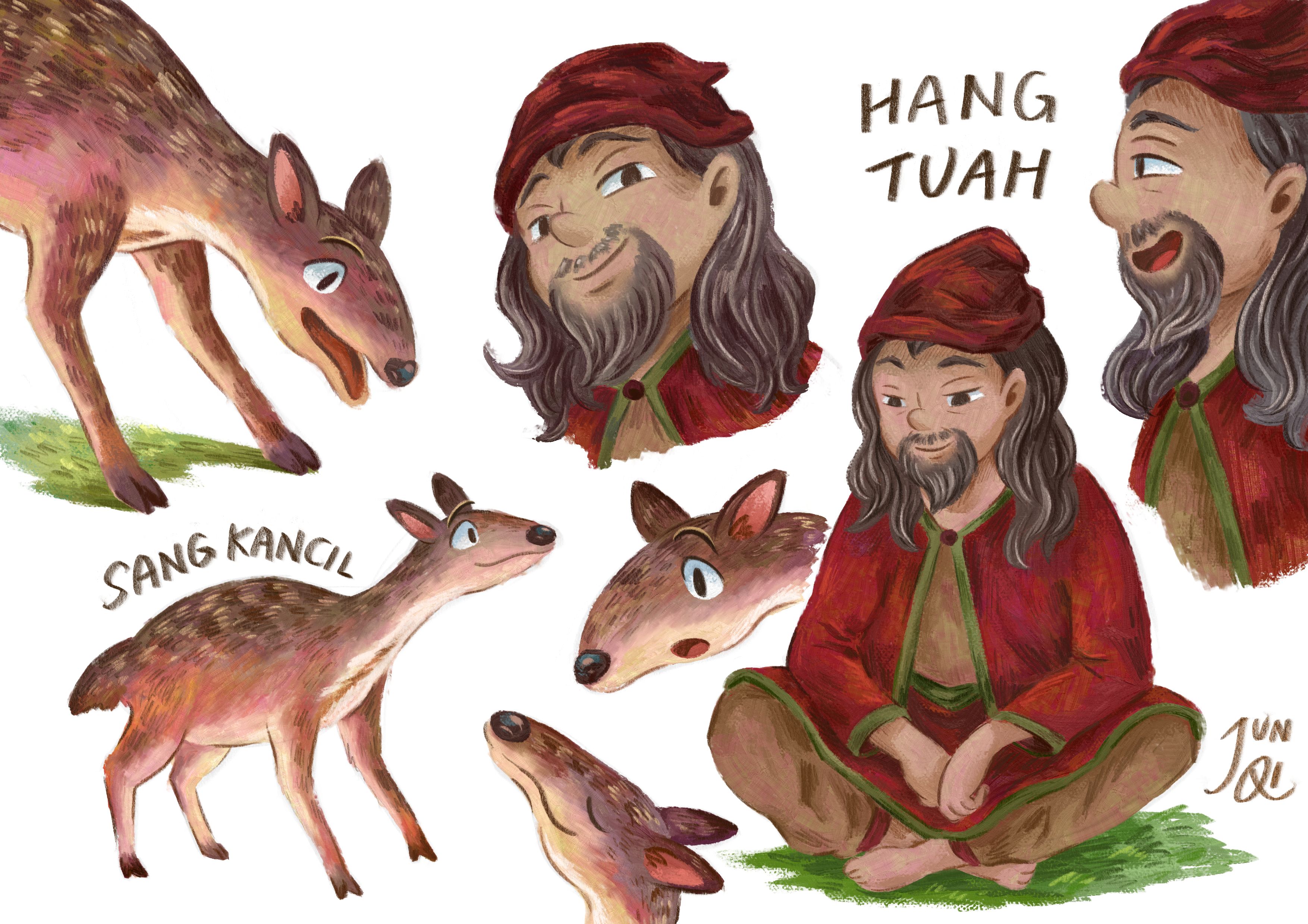 Character sheet of Hang Tuah and Sang Kancil